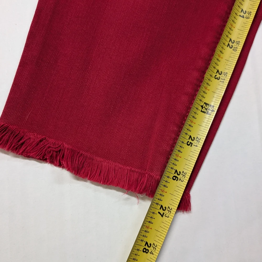 LOFT Curvy Skinny Women's Red Jeans